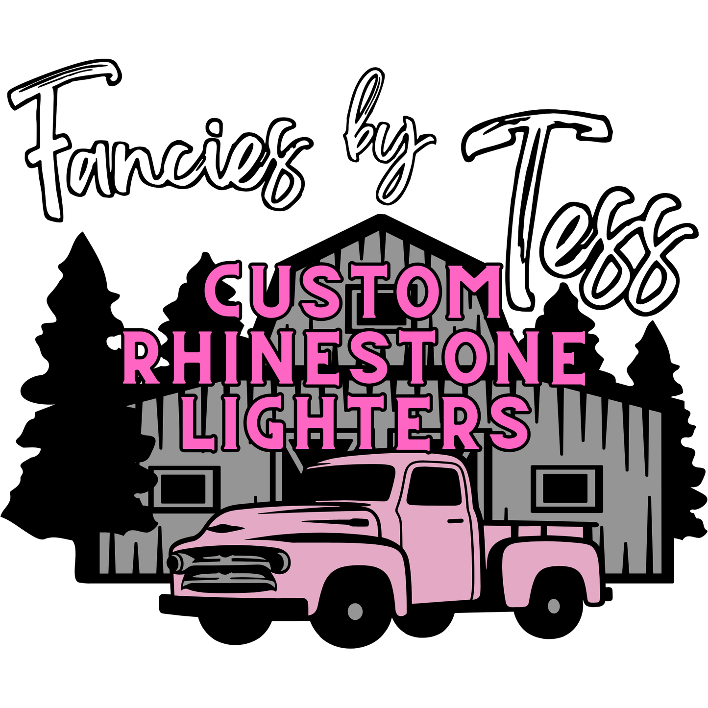 Custom Rhinestone Lighters